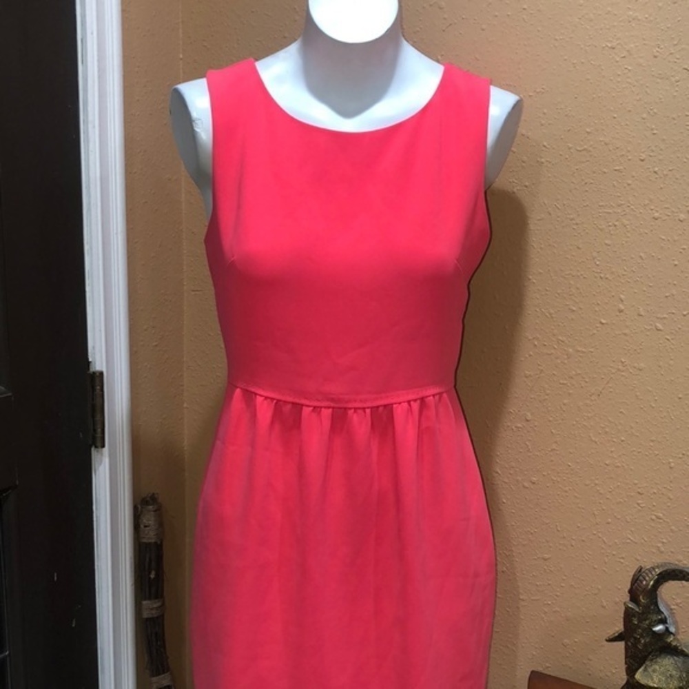 J.Crew Coral pink sleeveless dress